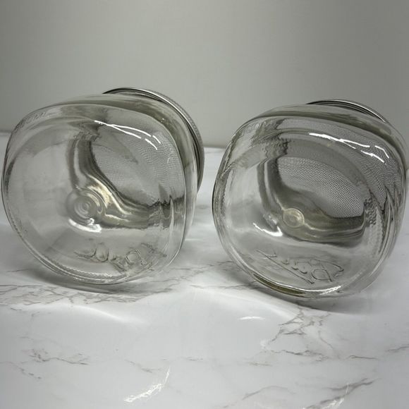 Ball  Mason 1/2 pint Clear Jars With SPROUT Lids Lot Of 2 - Picture 5 of 7